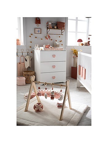 Cameretta completa per neonato con lettino 120x60 e cassettiera fasciatoio a tre - BABYPRICE