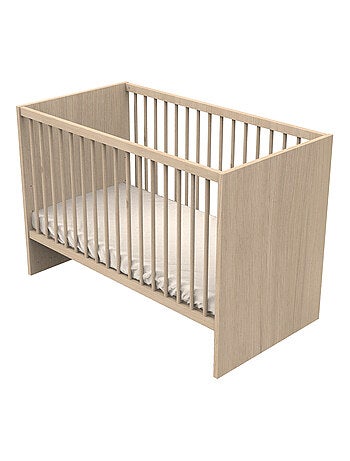 Cameretta completa Tokyo, letto 120x60cm e cassettiera Claustra - Chêne - SAUTHON