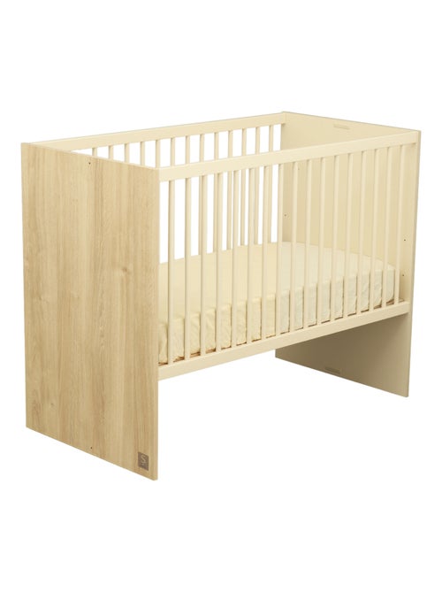 Cameretta Mélinée, letto trasformabile 120x60 cm e fasciatoio a 3 cassetti - Rovere - SAUTHON - Kiabi