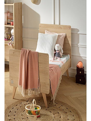 Cameretta trasformabile Arty, letto 140x70cm e unità di cambio - Rovere - SAUTHON