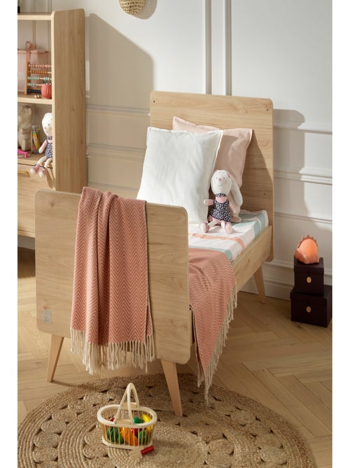 Cameretta trasformabile Arty, letto 140x70cm e unità di cambio - Rovere - SAUTHON - Kiabi