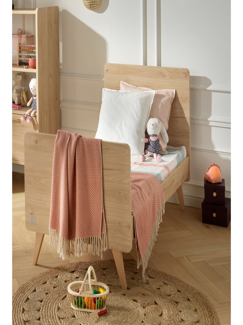 Cameretta trasformabile Arty, letto 140x70cm e unità di cambio - Rovere - SAUTHON Marrone - Kiabi