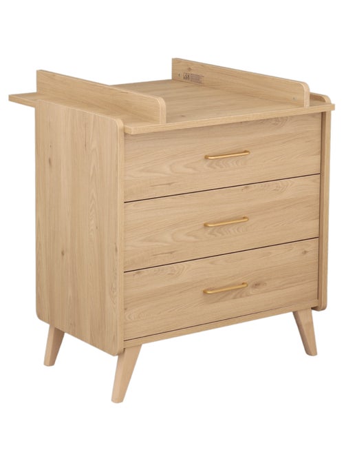 Cameretta trasformabile Arty, letto 140x70cm e unità di cambio - Rovere - SAUTHON - Kiabi