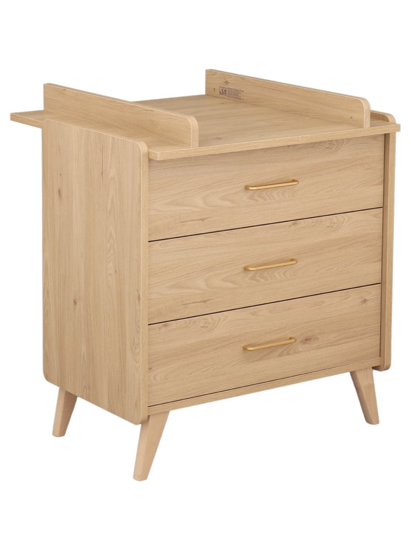 Cameretta trasformabile Arty, letto 140x70cm e unità di cambio - Rovere - SAUTHON Marrone - Kiabi