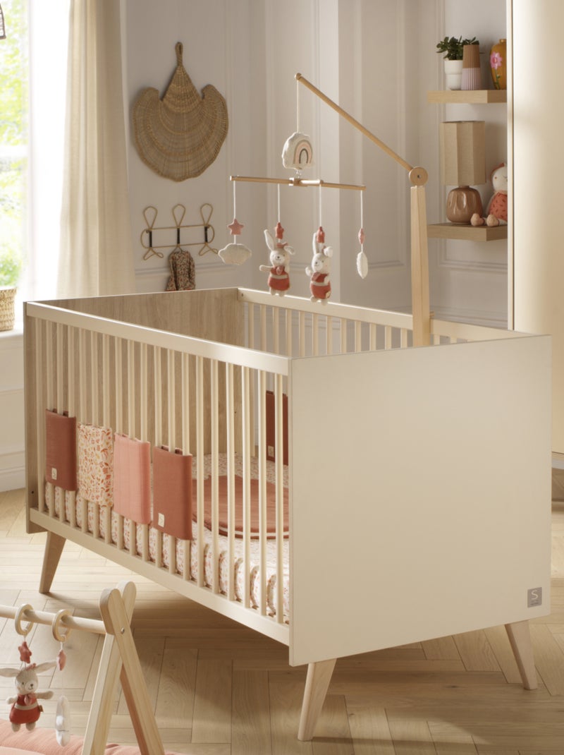 Cameretta trasformabile Mélinée, letto 140x70 trasformabile e fasciatoio a 3 cassetti - - SAUTHON Beige - Kiabi