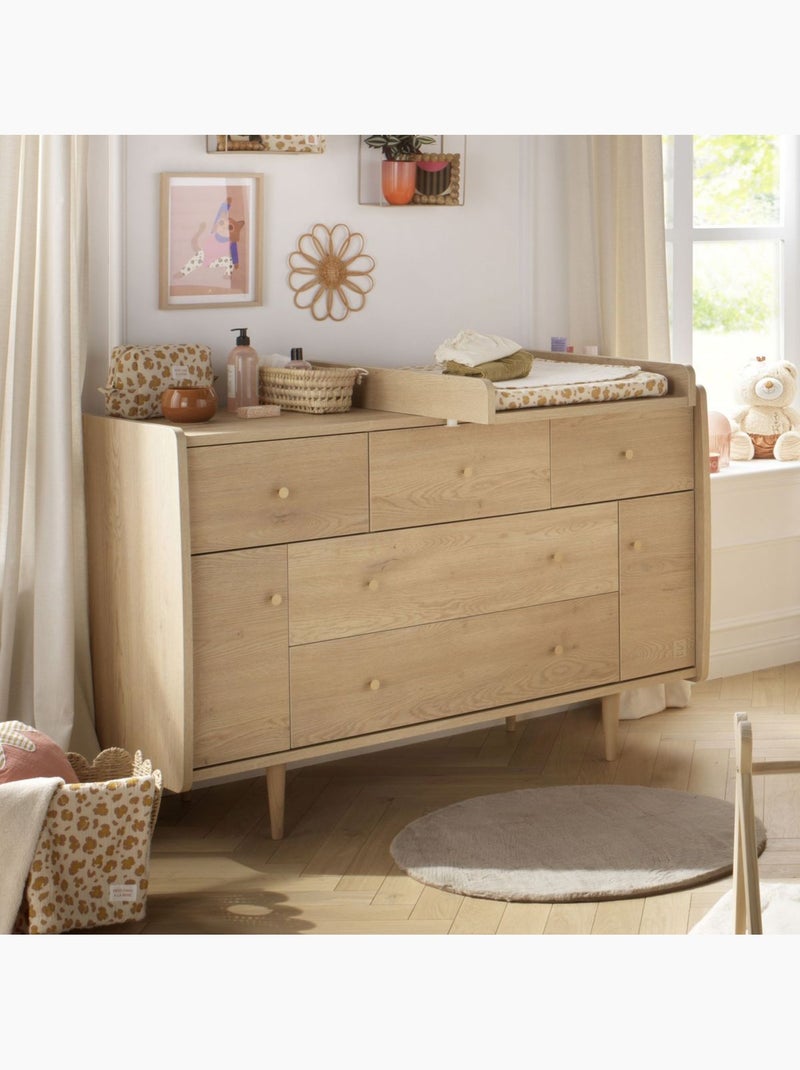 Cameretta trasformabile My Love, letto 140x70 trasformabile e cassettiera - Rovere - SAUTHON Marrone - Kiabi