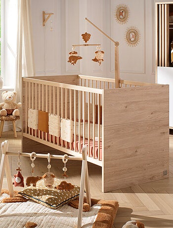 Cameretta trasformabile Tokyo, letto trasformabile 140x70 e cassettiera Claustra - Chêne - SAUTHON
