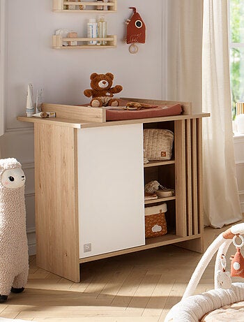 Cameretta trasformabile Tokyo, letto trasformabile 140x70 e cassettiera Claustra - Chêne - SAUTHON