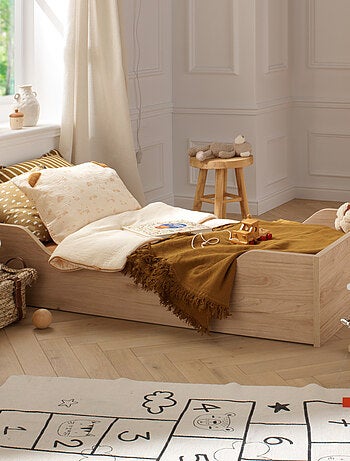 Cameretta trasformabile Tokyo, letto trasformabile 140x70 e cassettiera Claustra - Chêne - SAUTHON