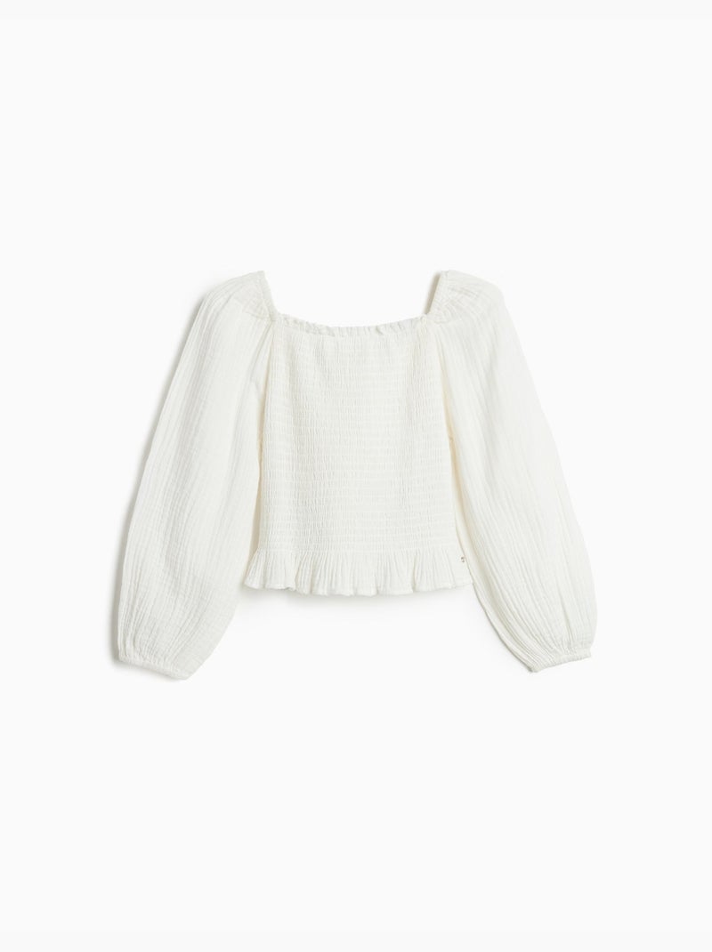 Camicetta a maniche lunghe, MO Fashion Bianco - Kiabi