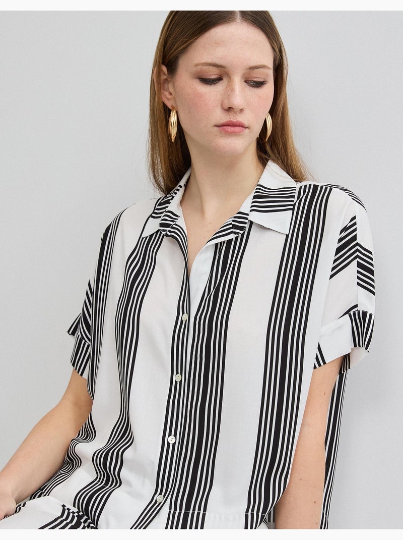 Camicetta a righe, MO Fashion Nero - Kiabi