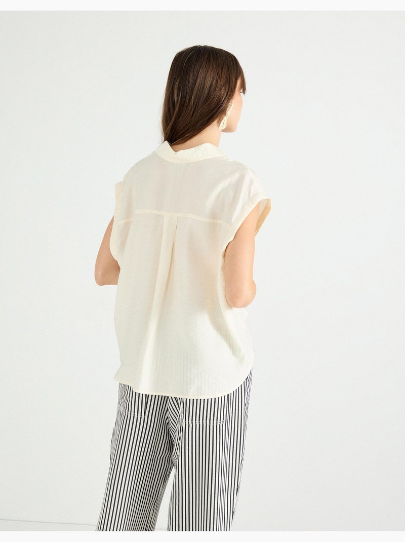 Camicetta annodata da donna, MO Fashion Ecru - Kiabi