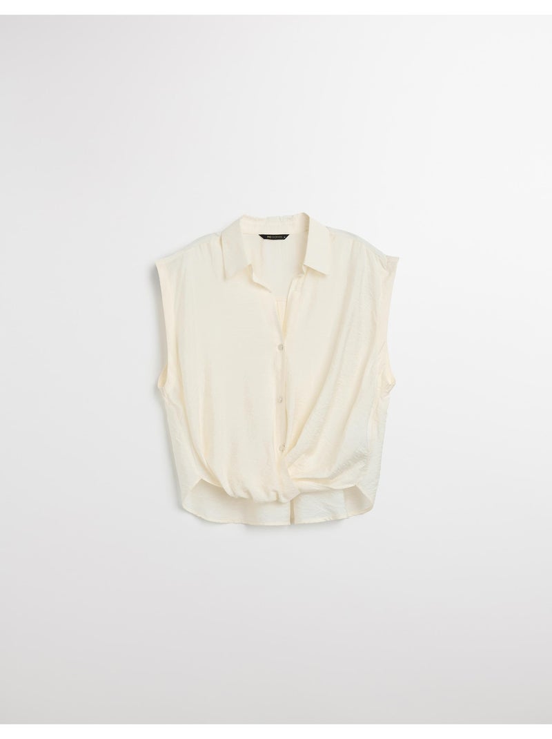 Camicetta annodata da donna, MO Fashion Ecru - Kiabi
