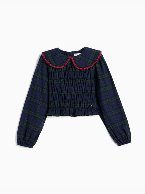 Camicetta con arricciature smock, mo fashion - Kiabi Camicetta con arricciature smock, mo fashion - Kiabi