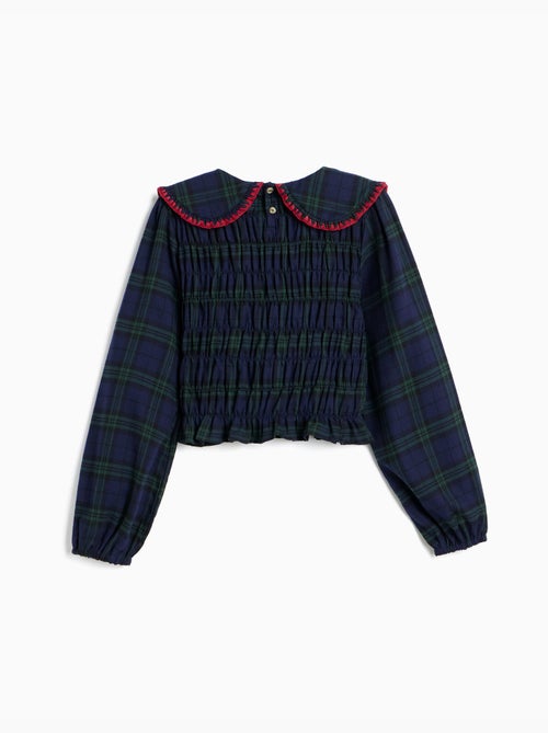 Camicetta con arricciature smock, mo fashion - Kiabi Camicetta con arricciature smock, mo fashion - Kiabi