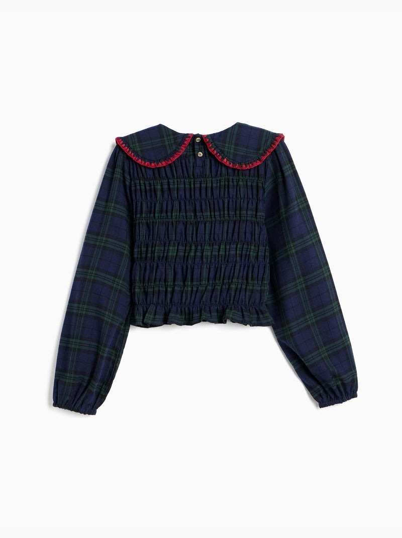Camicetta con arricciature smock, mo fashion Verde - Kiabi
