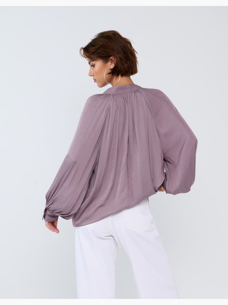 Camicetta con bustine a palloncini, mo fashion Viola - Kiabi