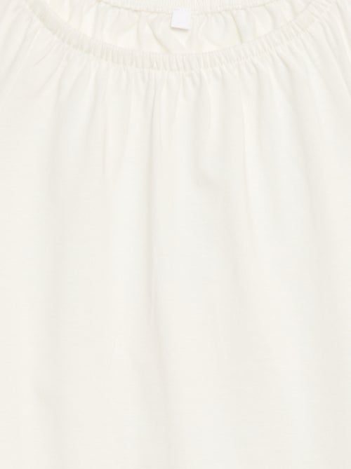 Camicetta con collo e fondo maniche elasticizzati - Collezione facile da indossare - Kiabi