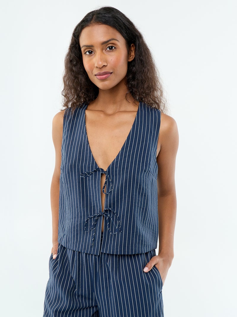 Camicetta con fiocchi Blu - Kiabi