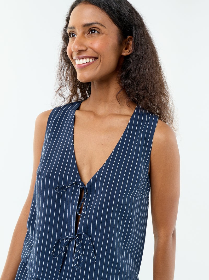 Camicetta con fiocchi Blu - Kiabi