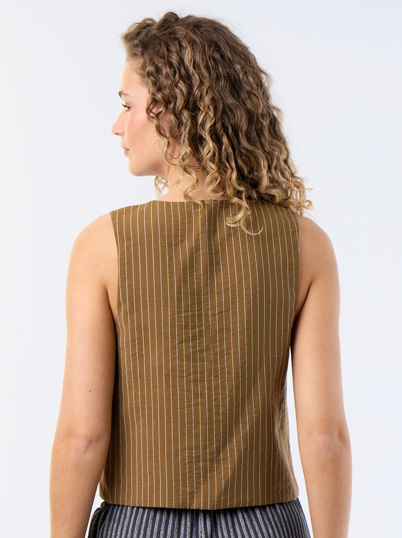 Camicetta con fiocchi Kaki - Kiabi