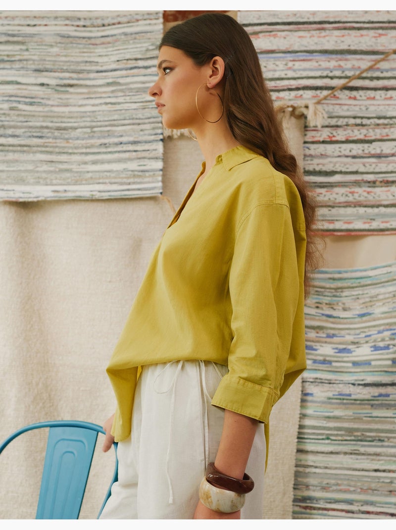 Camicetta con lino, MO Fashion Verde - Kiabi