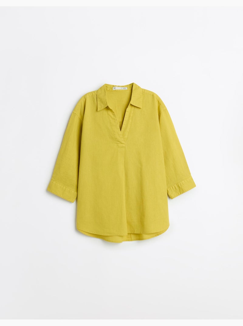 Camicetta con lino, MO Fashion Verde - Kiabi
