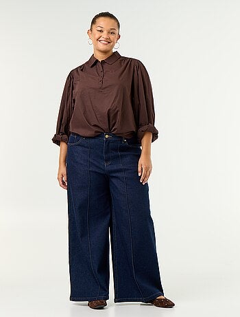 Camicia con maniche a palloncino