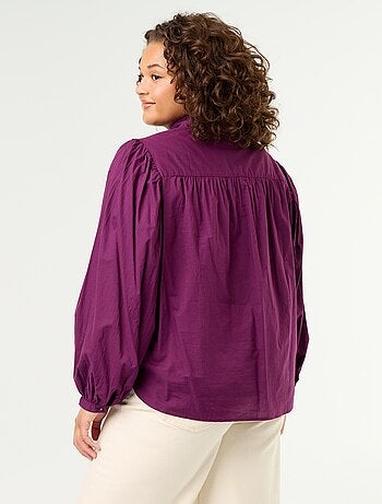 Camicia con maniche a palloncino