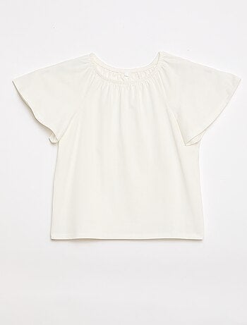 Blusa con scollo elasticizzato - Collezione facile da indossare