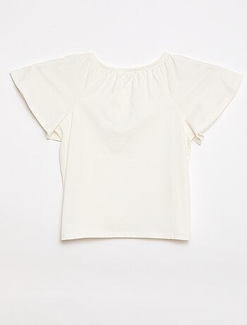 Blusa con scollo elasticizzato - Collezione facile da indossare