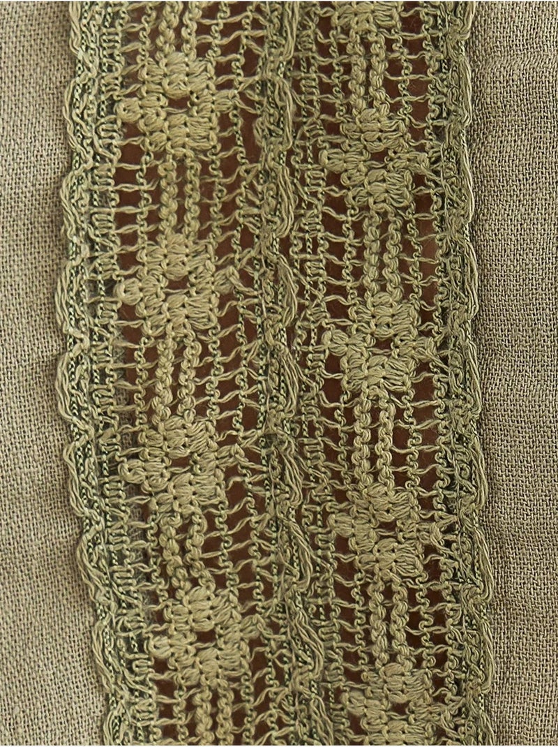 Camicetta corta con scollo a v e volant hiccup Verde - Kiabi