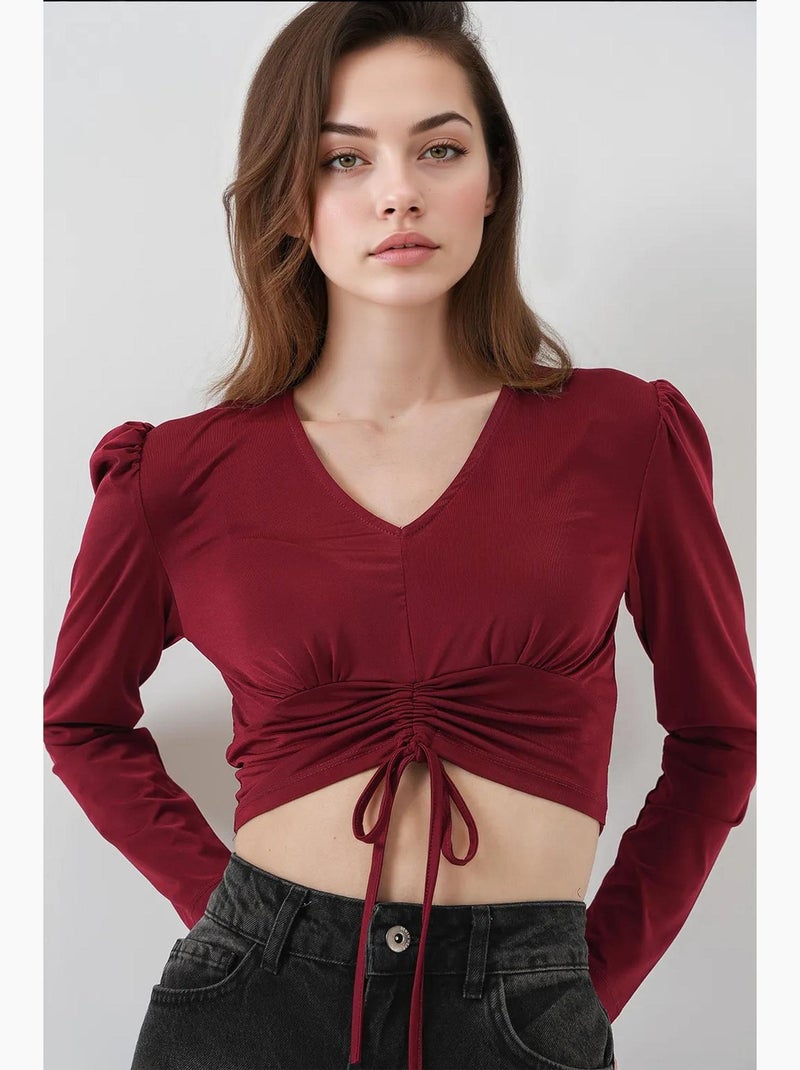 Camicetta corta sandy bdart Rosso bordeaux - Kiabi