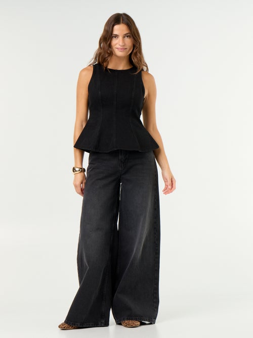 Camicetta di jeans senza maniche - Kiabi Camicetta di jeans senza maniche - Kiabi