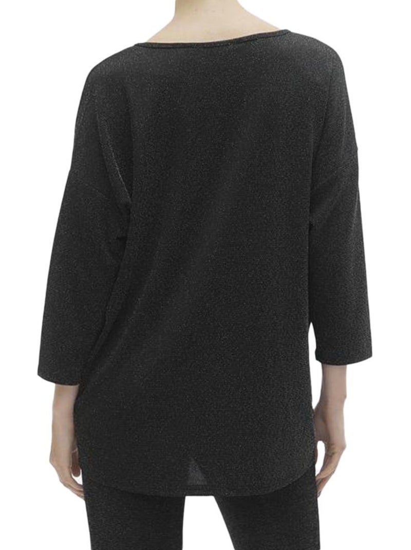 Camicetta Donna Vero Moda Nero Argentato - Kiabi