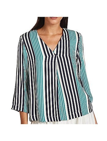 Camicetta Donna Vero Moda Niva Ecru a Righe