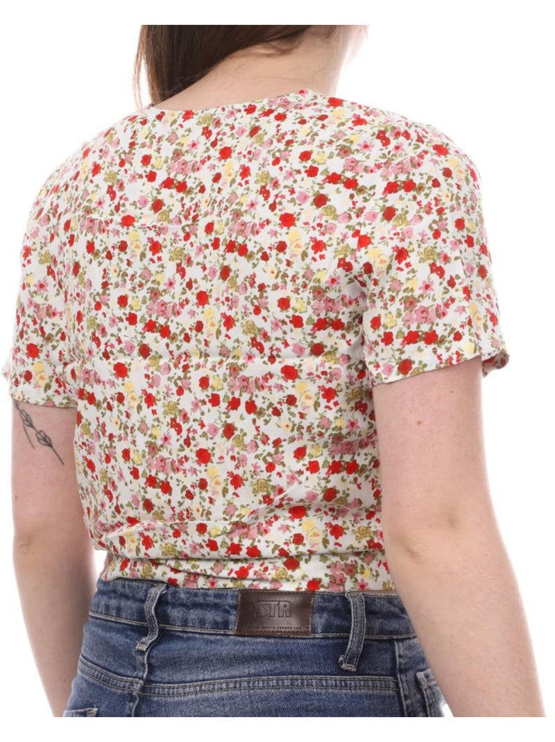 Camicetta Floreale Donna Vero Moda Bianco Multicolore - Kiabi