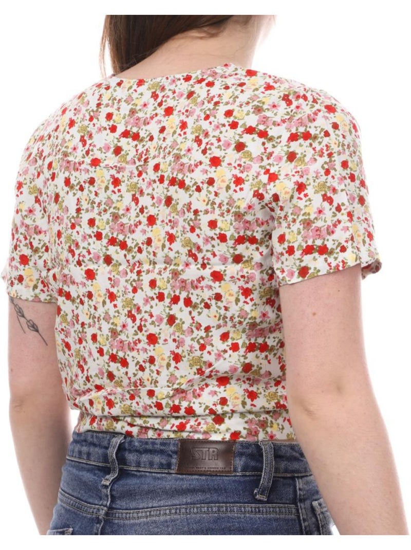 Camicetta Floreale Donna Vero Moda Bianco Multicolore - Kiabi