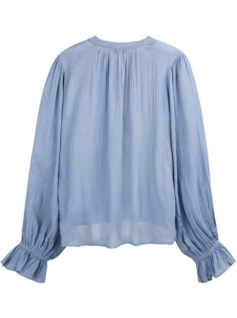 Camicetta Fluida da Donna Teddy Smith Blu - Kiabi