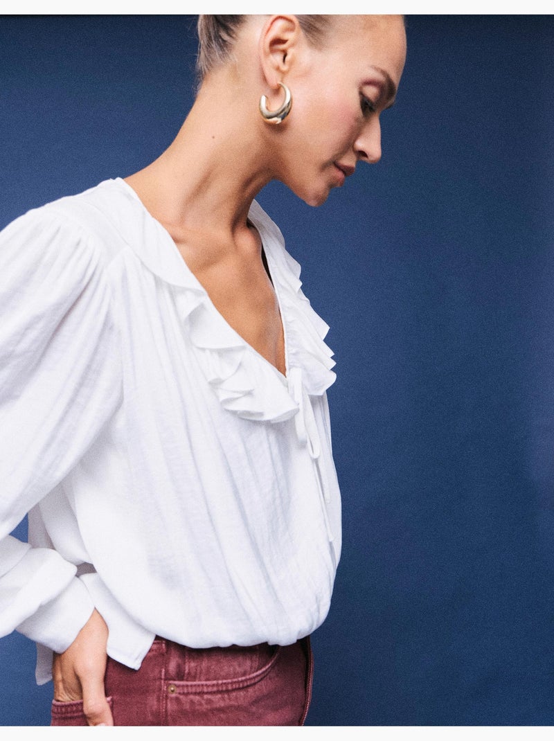 Camicetta fluida, mo fashion Bianco - Kiabi