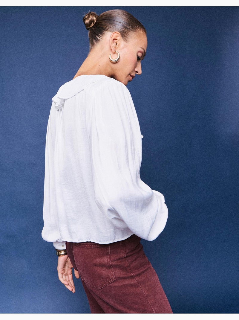 Camicetta fluida, mo fashion Bianco - Kiabi