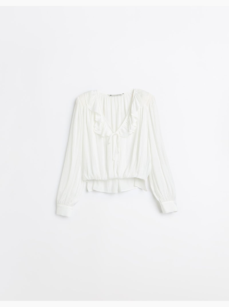 Camicetta fluida, mo fashion Bianco - Kiabi
