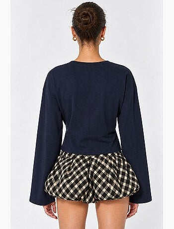Camicetta in cotone ed elastan busem