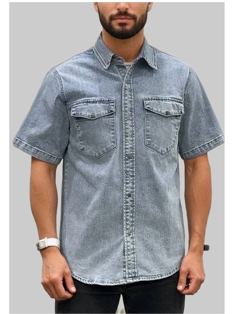 Camicetta in denim Kebello Blu cielo - Kiabi