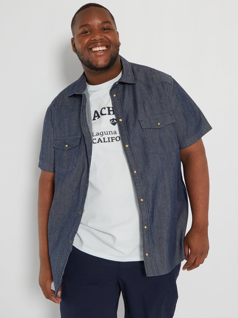 Camicetta in jeans BLU - Kiabi