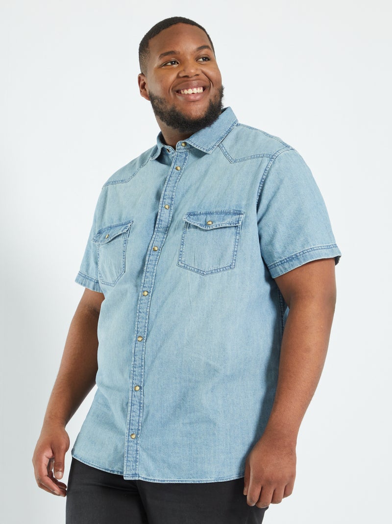 Camicetta in jeans BLU - Kiabi