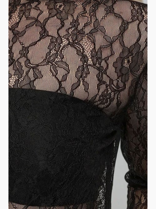 Camicetta in pizzo con scollo a giro hiccup - Kiabi Camicetta in pizzo con scollo a giro hiccup - Kiabi