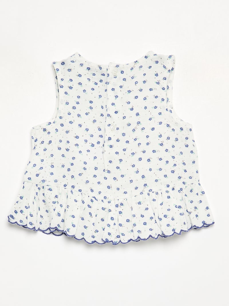 Camicetta in voile di cotone Blu - Kiabi