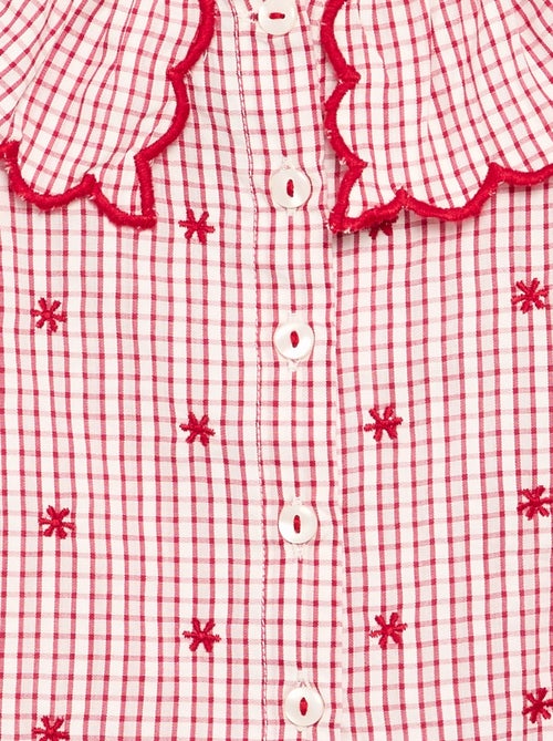 Camicetta in voile di cotone con colletto Claudine - Kiabi