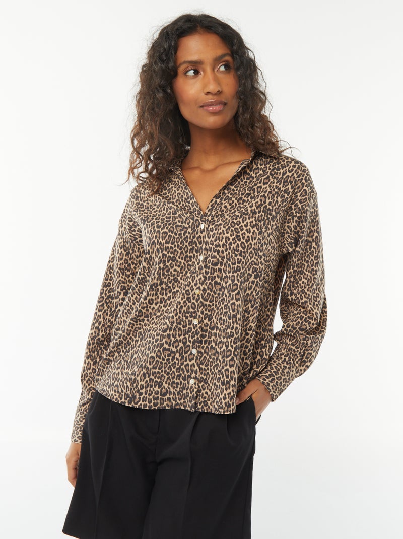Camicetta morbida Beige - Kiabi